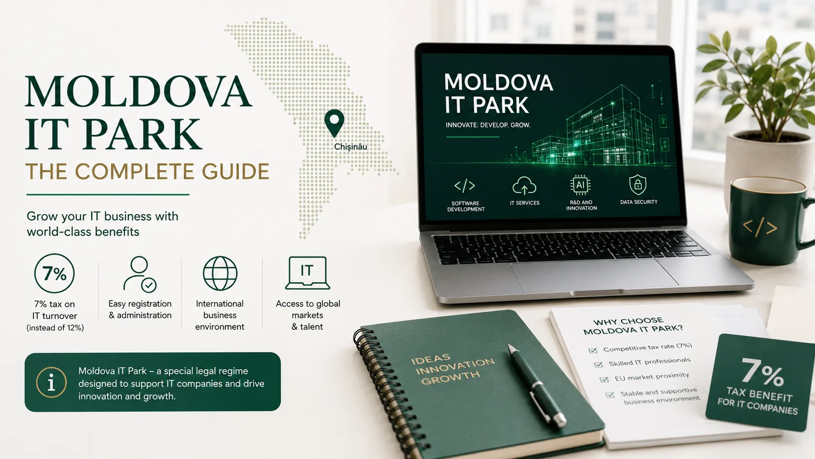 Moldova IT Park: Ghid Complet pentru Regimul Fiscal de 7% în 2026