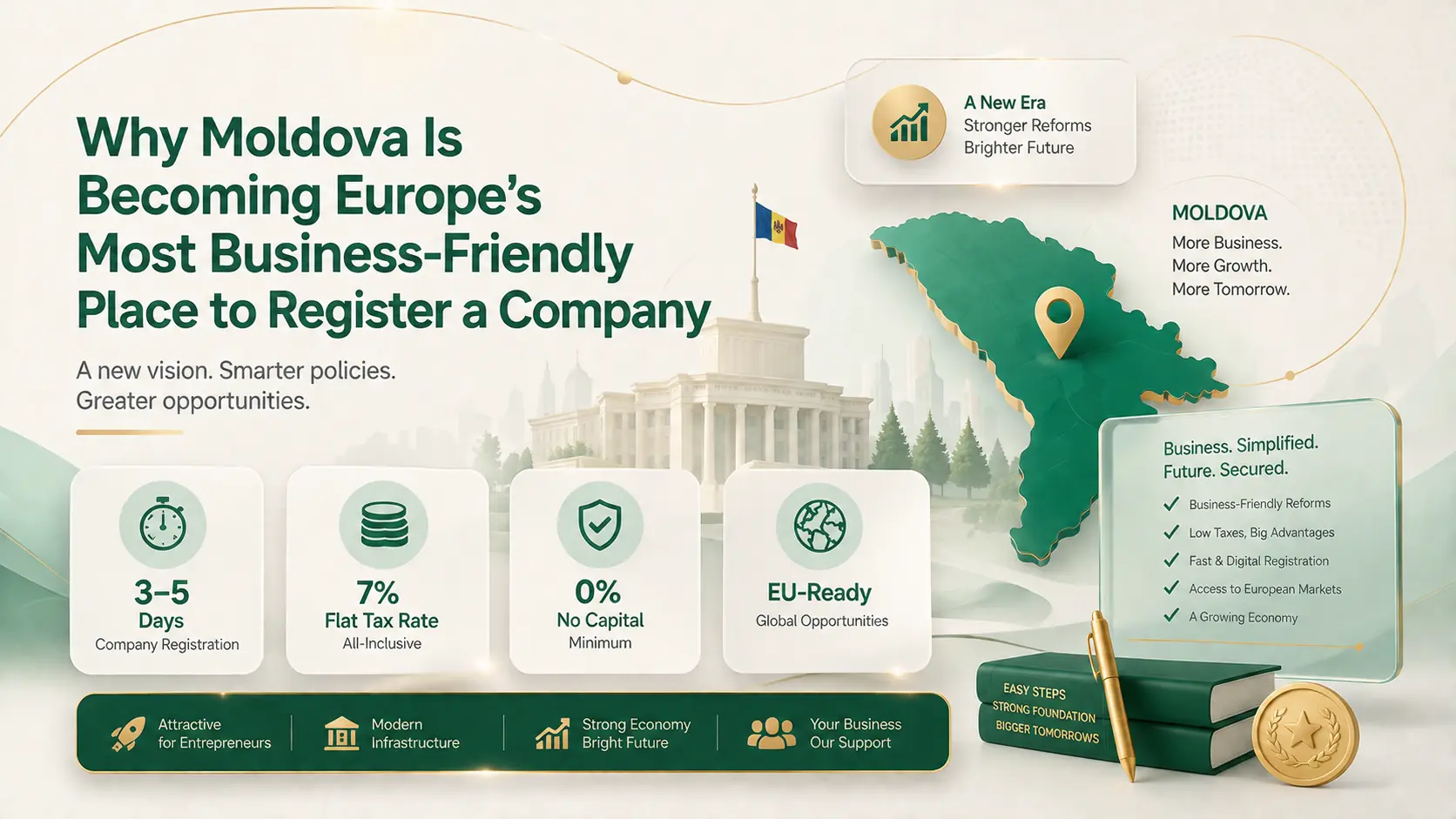 De ce Moldova devine cel mai prietenos loc din Europa pentru a înregistra o firmă
